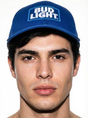 BUD LIGHT BLUE BASEBALL CAP HAT ADJUSTABLE MEN'S